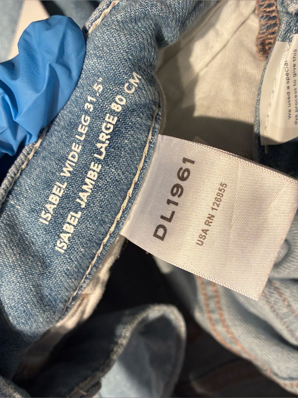 NWT DL1961 Isabel Wide Leg 31.5’ Jeans in Beachfront Size 31 - Picture 12 of 15